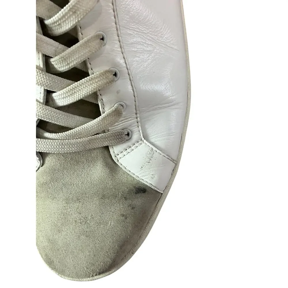 Vince white leather